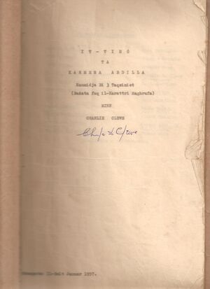 Karmena Abdilla script 1957.jpg